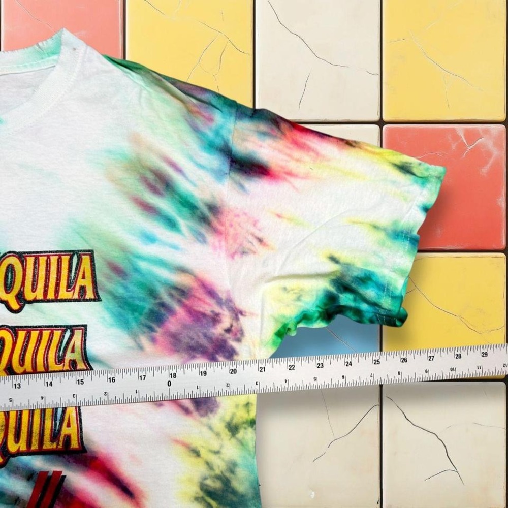 Vintage 90s One Tequila Two Tequila Three Tequila Floor‎ Cancun T-Shirt Large - Picture 6 of 8